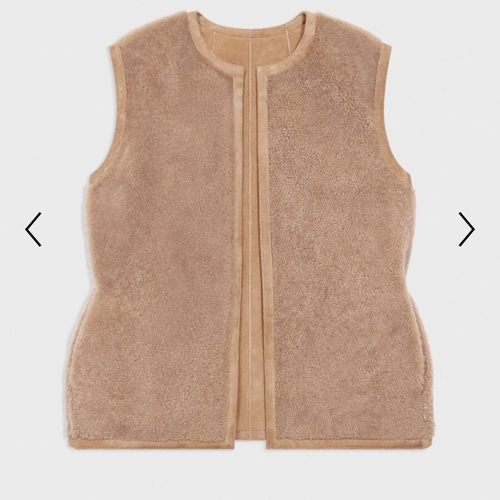 Theory Tan Sleeveless Vest